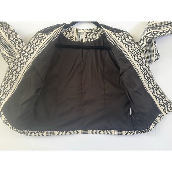 TulaRosa Studded Embroidered Front Zip Womens Small Jacket Art To Wear #6417 - Picture 14 of 16